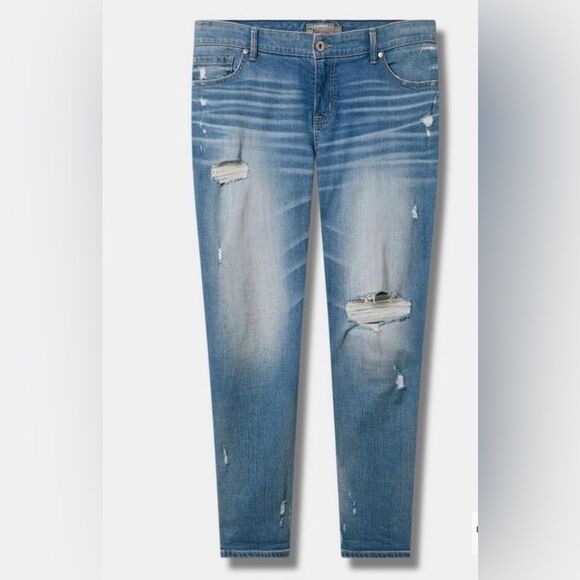 Torrid Boyfriend Straight Vintage Stretch Mid-Rise Jean Size 14R - Picture 5 of 13
